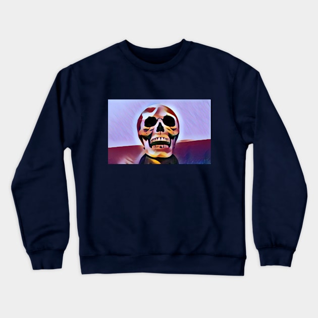 Skull Crewneck Sweatshirt by OdllyWeird